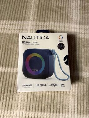 Nautica Urban SP400 Portable Speaker in Navy with Multicolor LED Ring